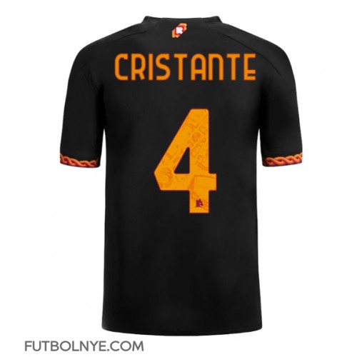 Camiseta AS Roma Bryan Cristante #4 Tercera Equipación 2023-24 manga corta